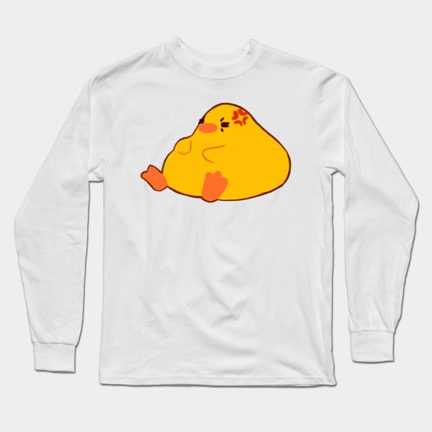 Angry Ducky Long Sleeve T-Shirt by vooolatility